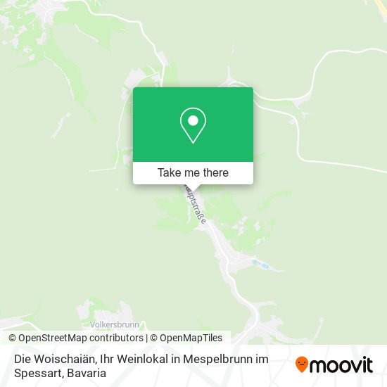 Карта Die Woischaiän, Ihr Weinlokal in Mespelbrunn im Spessart