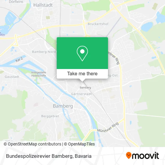 Карта Bundespolizeirevier Bamberg