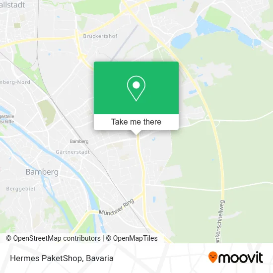 Hermes PaketShop map