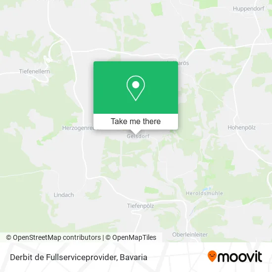 Карта Derbit de Fullserviceprovider