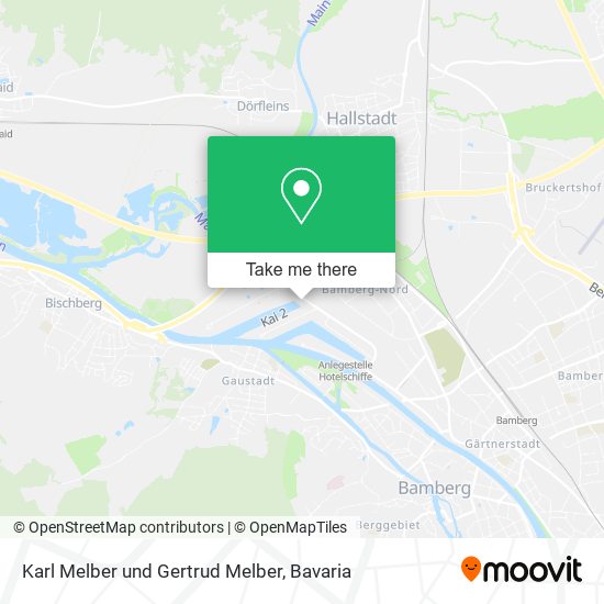 Karl Melber und Gertrud Melber map