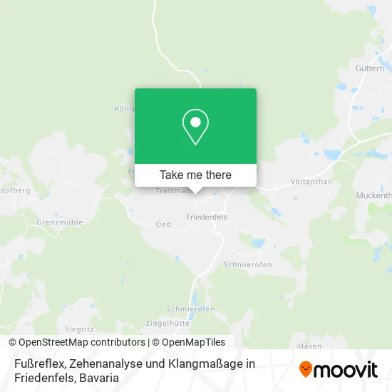 Карта Fußreflex, Zehenanalyse und Klangmaßage in Friedenfels