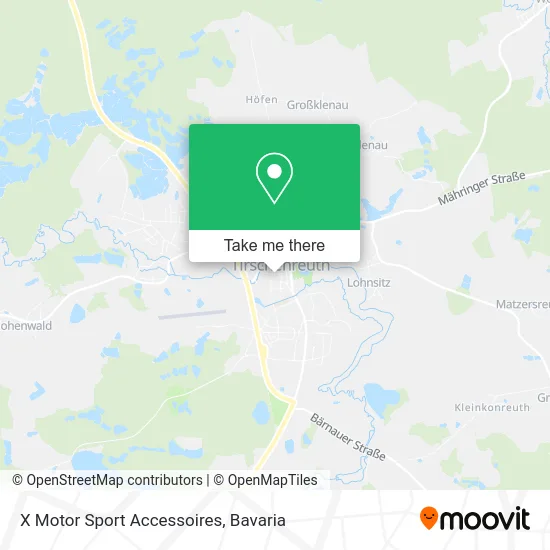 X Motor Sport Accessoires map