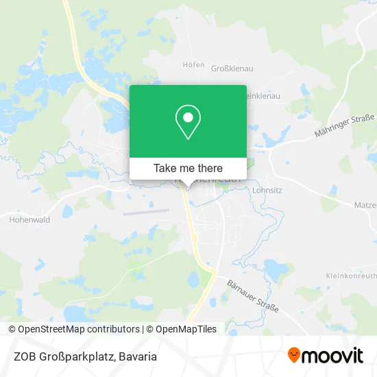 Карта ZOB Großparkplatz
