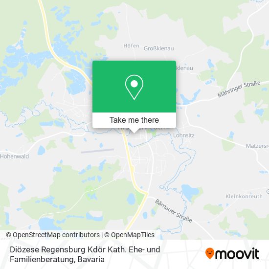 Diözese Regensburg Kdör Kath. Ehe- und Familienberatung map