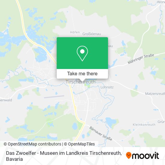 Das Zwoelfer - Museen im Landkreis Tirschenreuth map