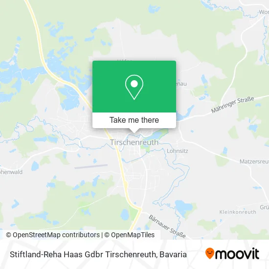 Карта Stiftland-Reha Haas Gdbr Tirschenreuth