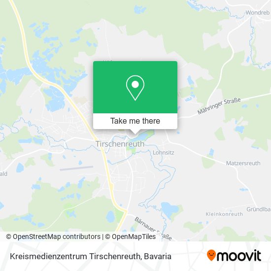 Kreismedienzentrum Tirschenreuth map