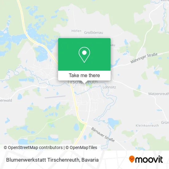 Карта Blumenwerkstatt Tirschenreuth