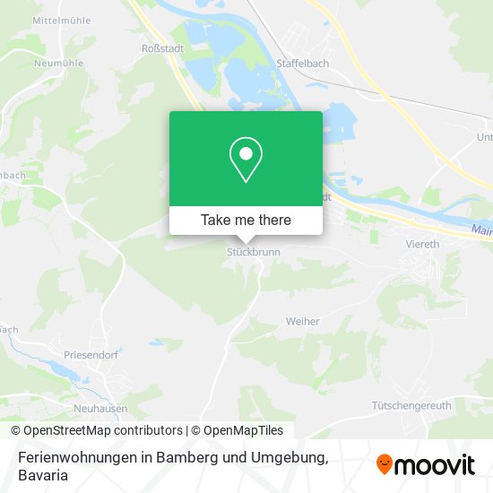 Ferienwohnungen in Bamberg und Umgebung map