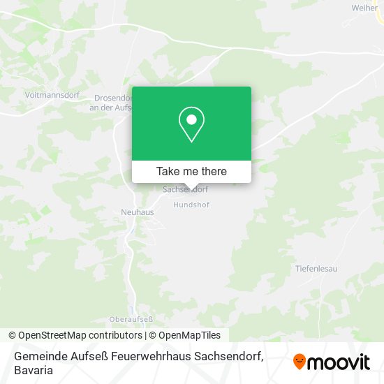 Gemeinde Aufseß Feuerwehrhaus Sachsendorf map