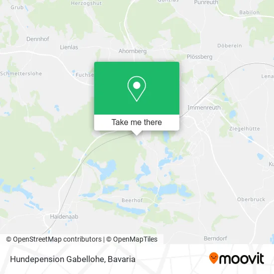 Карта Hundepension Gabellohe
