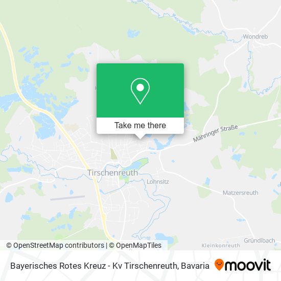 Bayerisches Rotes Kreuz - Kv Tirschenreuth map