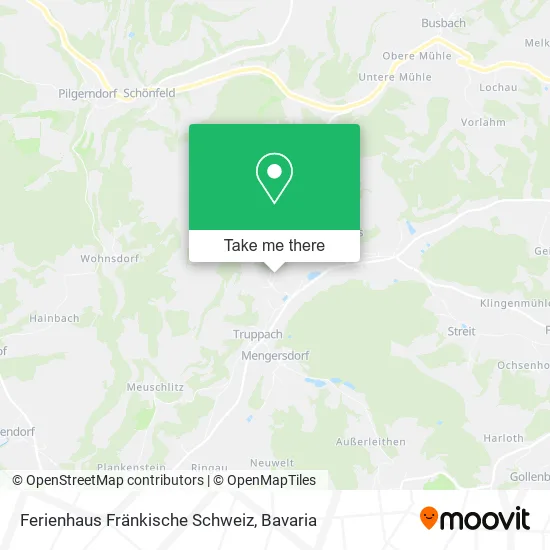 Карта Ferienhaus Fränkische Schweiz