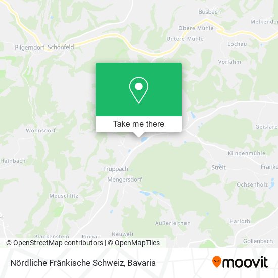 Nördliche Fränkische Schweiz map