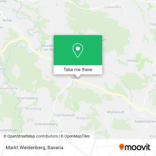 Карта Markt Weidenberg