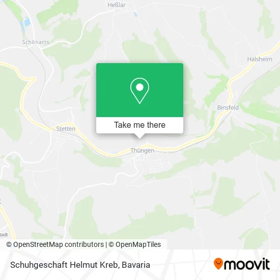 Schuhgeschaft Helmut Kreb map