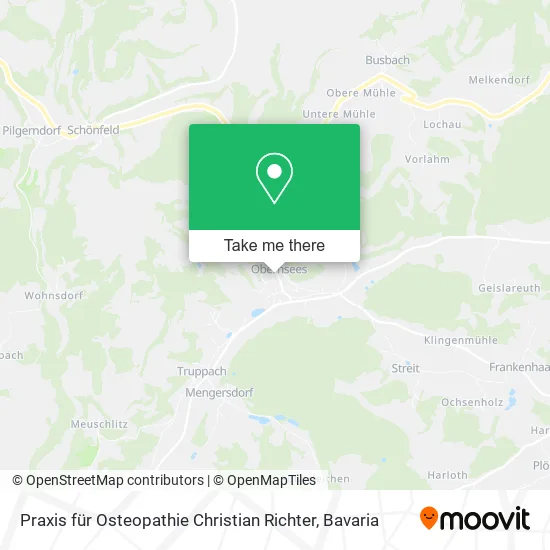 Карта Praxis für Osteopathie Christian Richter