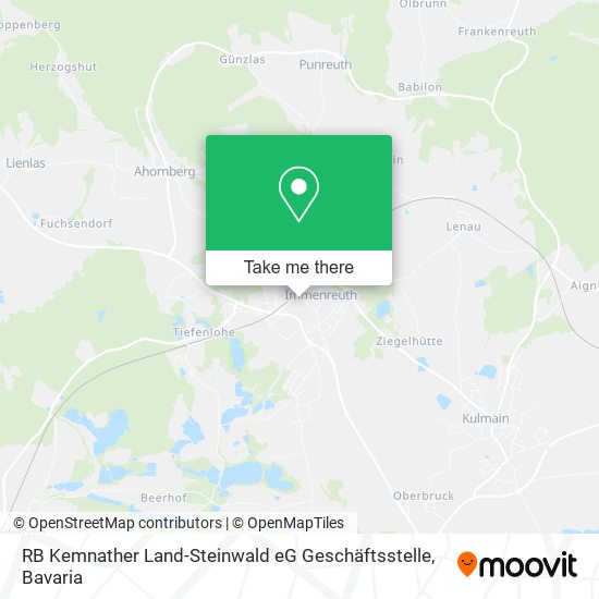 RB Kemnather Land-Steinwald eG Geschäftsstelle map