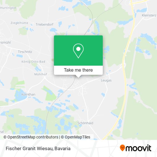 Fischer Granit Wiesau map