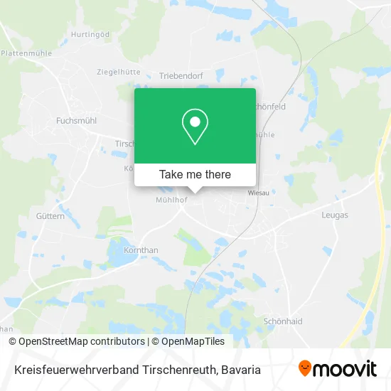 Карта Kreisfeuerwehrverband Tirschenreuth