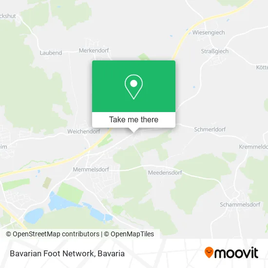 Карта Bavarian Foot Network