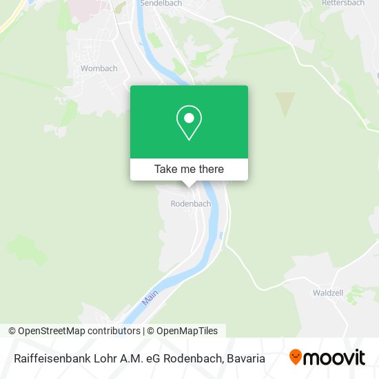Raiffeisenbank Lohr A.M. eG Rodenbach map