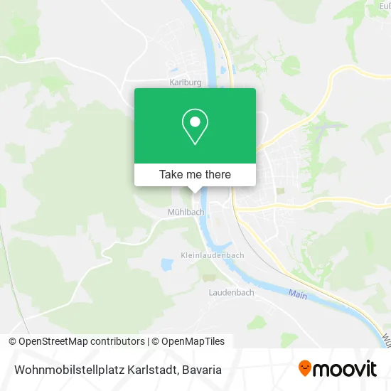 Карта Wohnmobilstellplatz Karlstadt