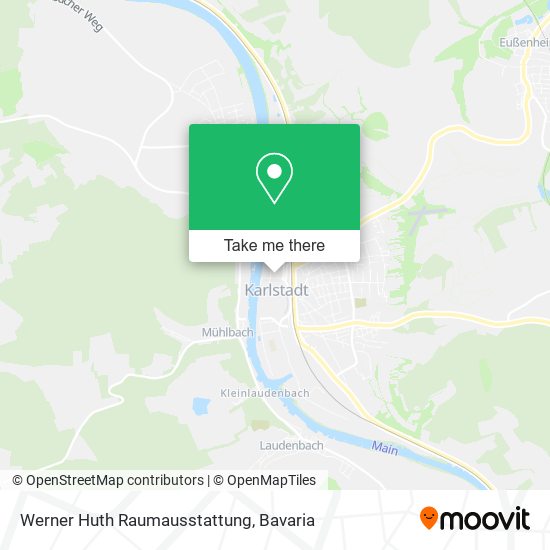 Werner Huth Raumausstattung map