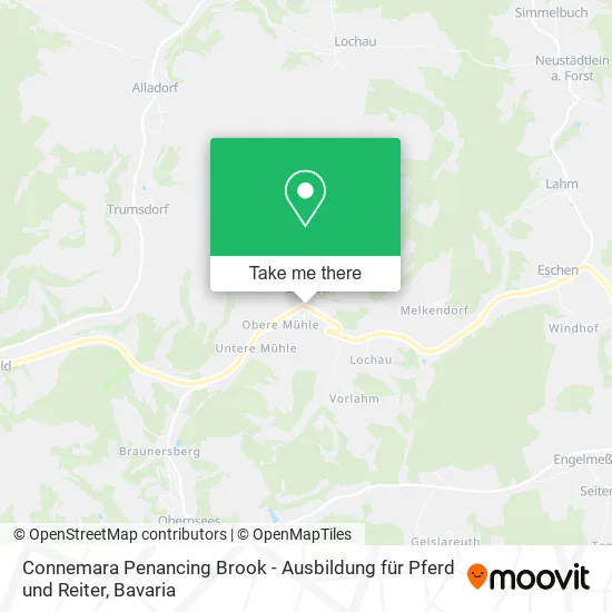 Карта Connemara Penancing Brook - Ausbildung für Pferd und Reiter