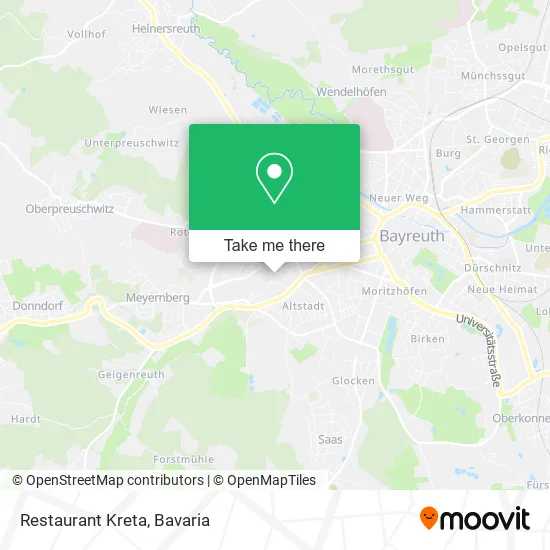 Restaurant Kreta map