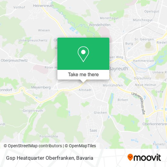 Gsp Heatquarter Oberfranken map