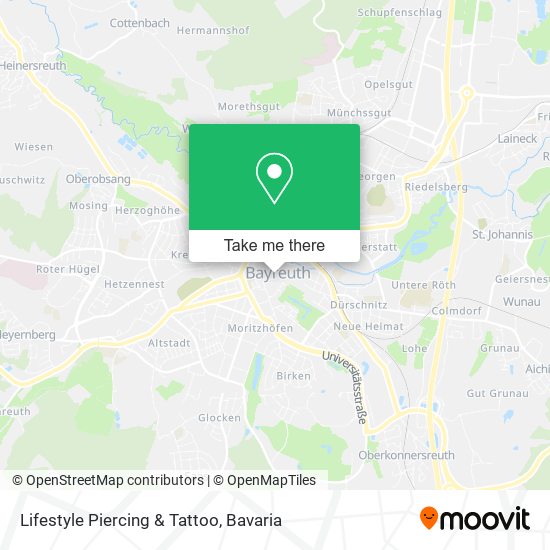 Lifestyle Piercing & Tattoo map
