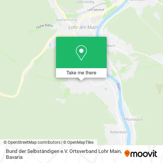 Карта Bund der Selbständigen e.V. Ortsverband Lohr Main