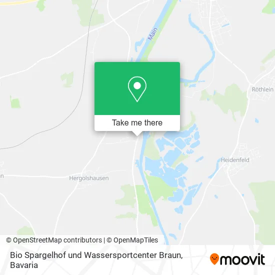 Карта Bio Spargelhof und Wassersportcenter Braun