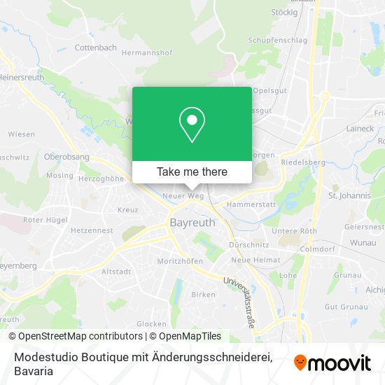 Modestudio Boutique mit Änderungsschneiderei map