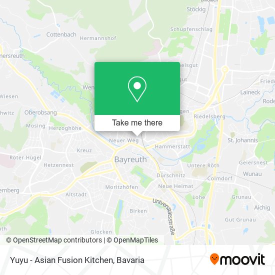 Yuyu - Asian Fusion Kitchen map