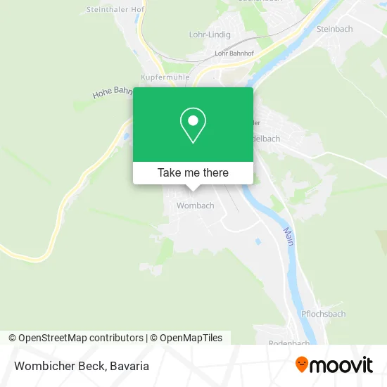 Карта Wombicher Beck