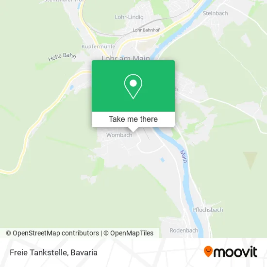 Карта Freie Tankstelle