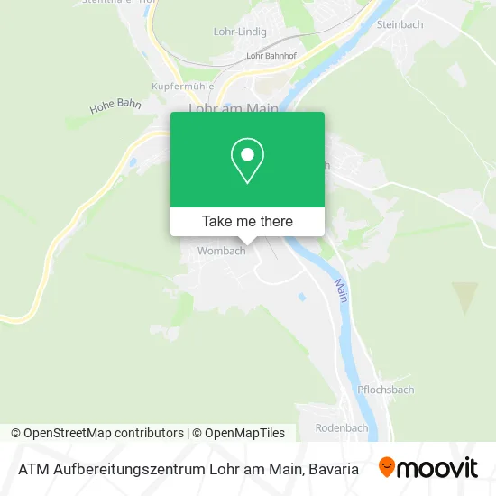 Карта ATM Aufbereitungszentrum Lohr am Main