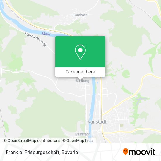 Frank b. Friseurgeschäft map