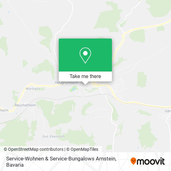 Service-Wohnen & Service-Bungalows Arnstein map