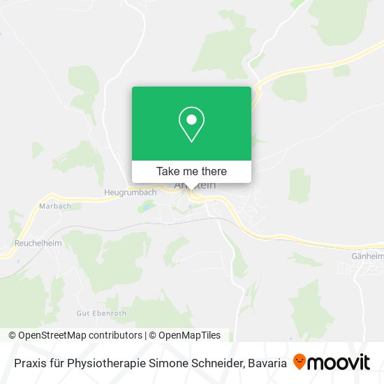 Praxis für Physiotherapie Simone Schneider map