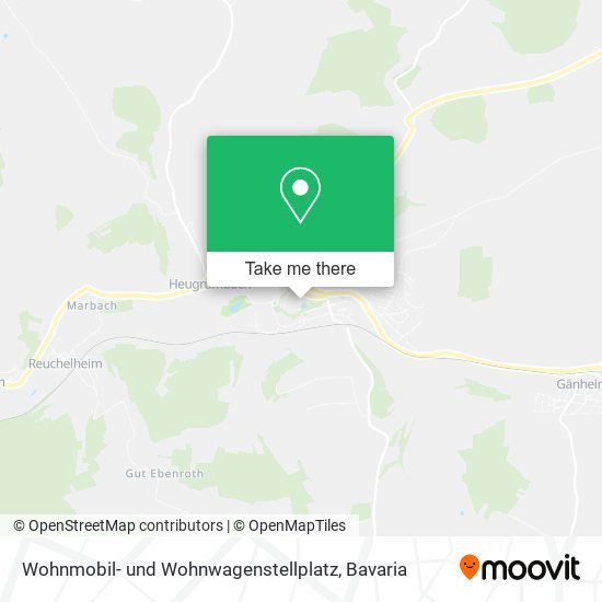 Wohnmobil- und Wohnwagenstellplatz map