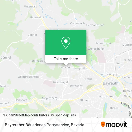 Карта Bayreuther Bäuerinnen Partyservice