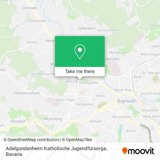 Adelgundenheim Katholische Jugendfürsorge map