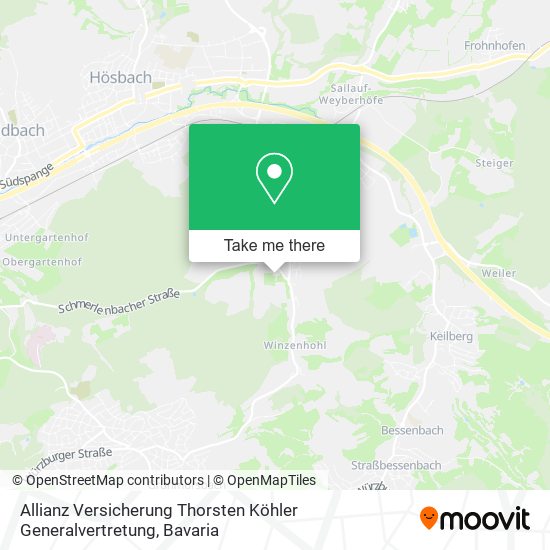 Allianz Versicherung Thorsten Köhler Generalvertretung map