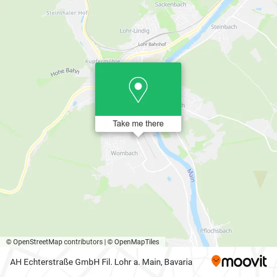 Карта AH Echterstraße GmbH Fil. Lohr a. Main