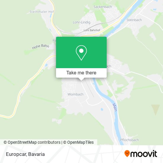 Europcar map