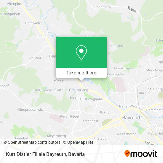 Карта Kurt Distler Filiale Bayreuth
